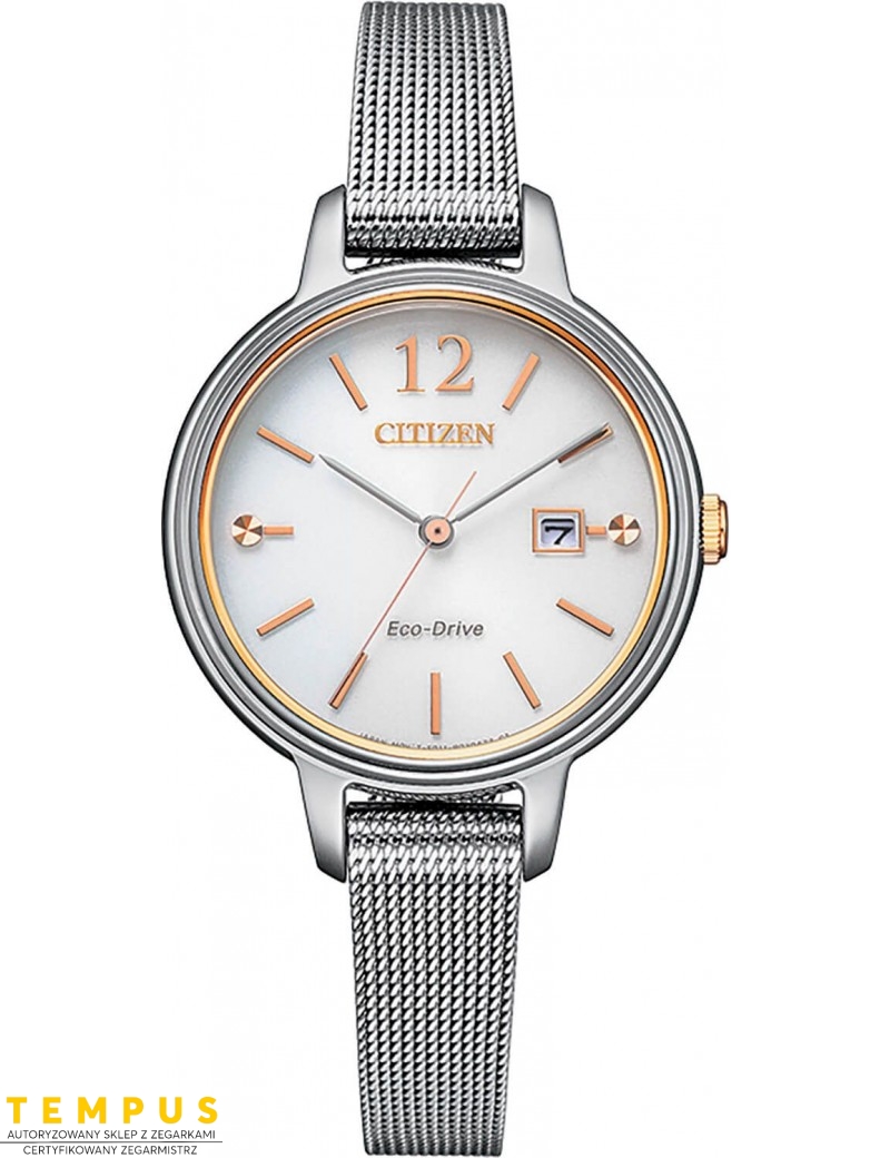 Zegarek klasyczny damski Citizen ELEGANCE EW2449-83A na bransolecie Zegarek klasyczny damski Citizen ELEGANCE EW2449-83A na bransolecie