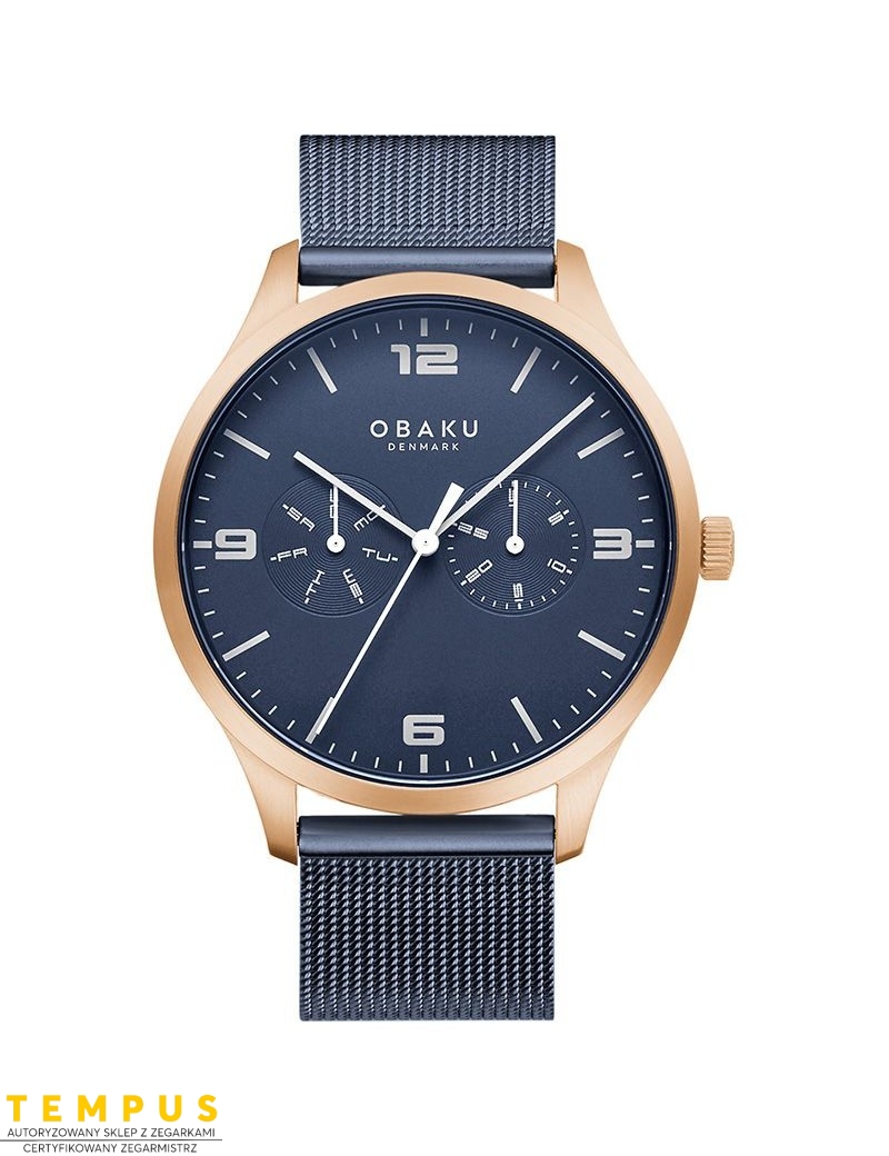 Zegarek klasyczny męski Obaku Denmark V249GMVLML - Zegarki OBAKU