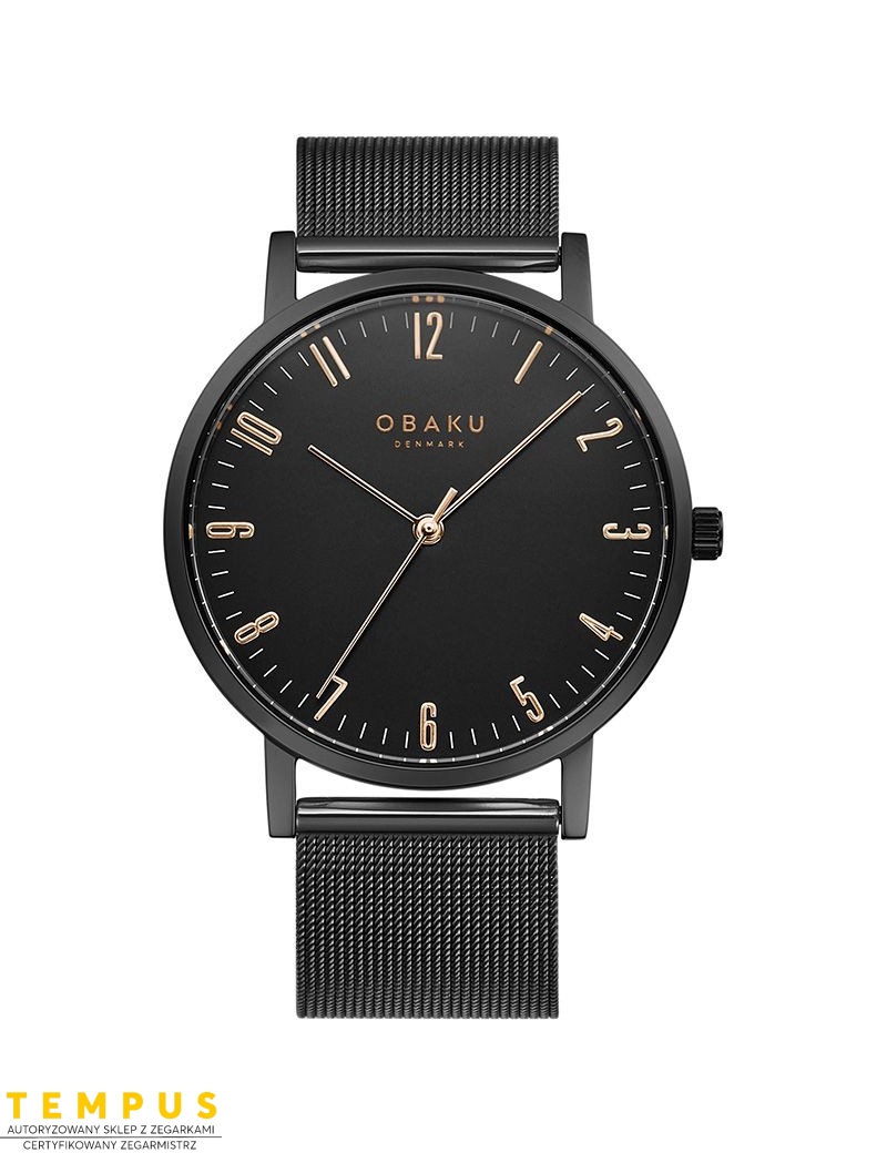 Zegarek klasyczny męski Obaku Denmark V248GXBBMB - Zegarki OBAKU Zegarek klasyczny męski Obaku Denmark V248GXBBMB - Zegarki OBAKU