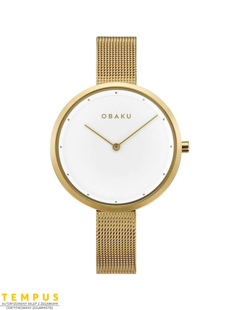 Zegarek klasyczny damski Obaku Denmark V227LXGIMG - Zegarki OBAKU
