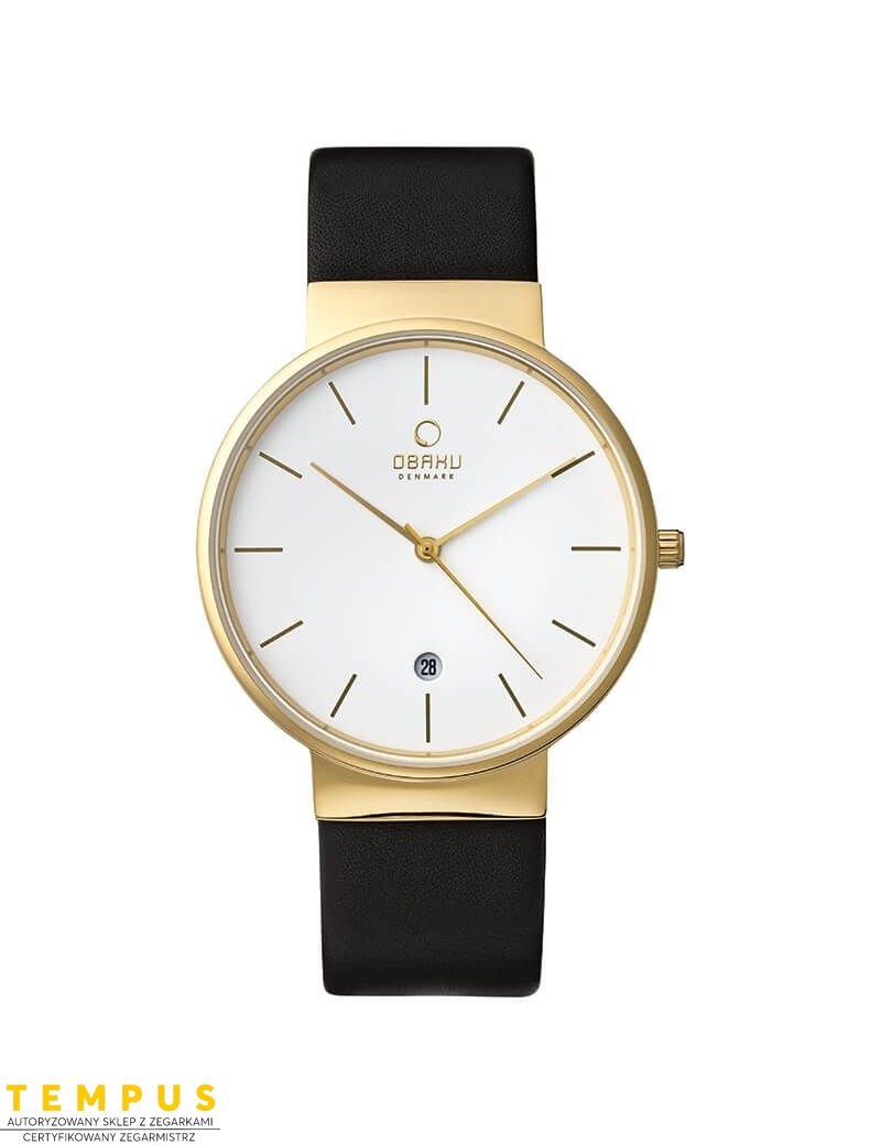 Zegarek klasyczny męski Obaku Denmark V153GDGWRB - Zegarki OBAKU Zegarek klasyczny męski Obaku Denmark V153GDGWRB - Zegarki OBAKU