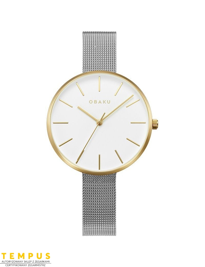 Zegarek klasyczny damski Obaku Denmark V211LXGIMC - Zegarki OBAKU Zegarek klasyczny damski Obaku Denmark V211LXGIMC - Zegarki OBAKU