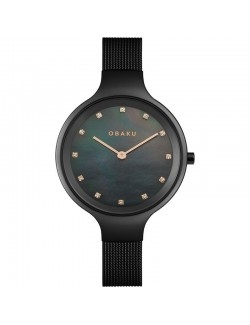 Zegarek klasyczny damski Obaku Denmark V173LXBBMB - Zegarki OBAKU