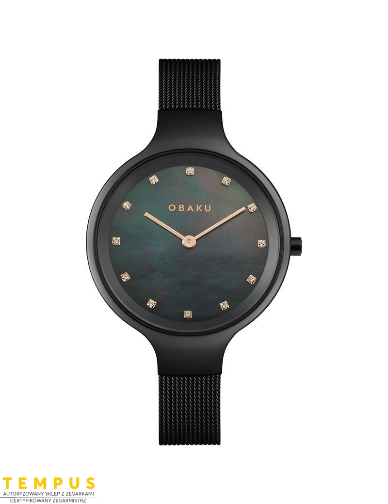 Zegarek klasyczny damski Obaku Denmark V173LXBBMB - Zegarki OBAKU Zegarek klasyczny damski Obaku Denmark V173LXBBMB - Zegarki OBAKU