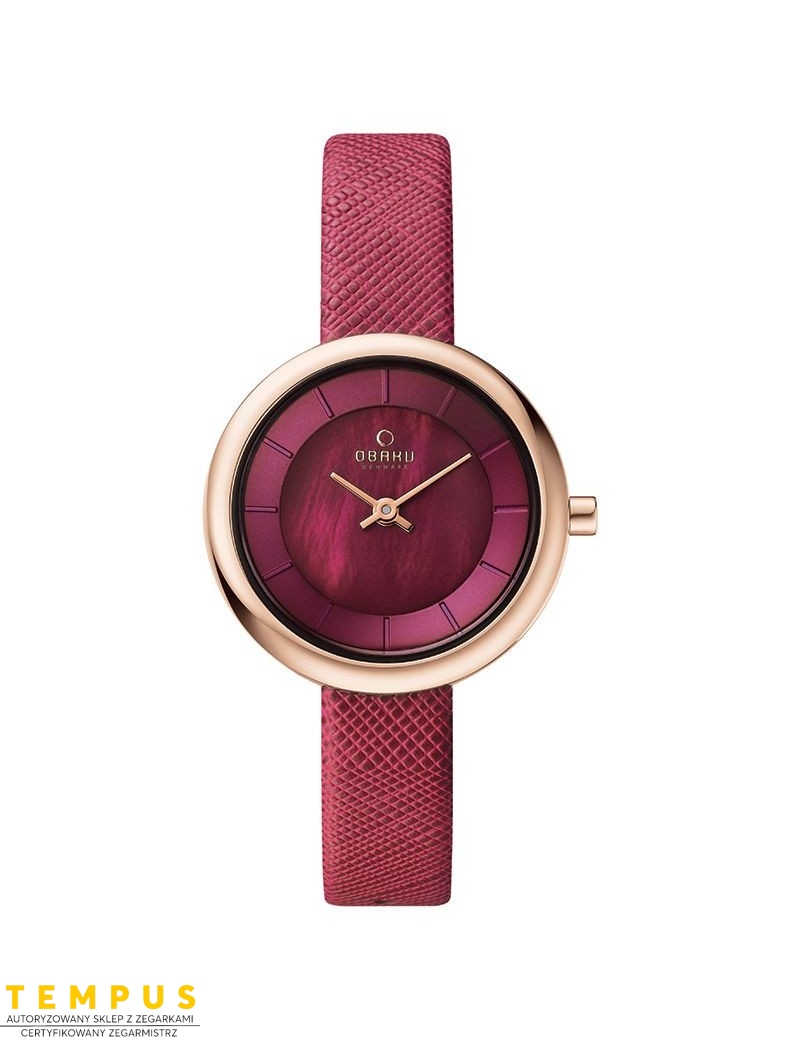 Zegarek klasyczny damski Obaku Denmark V146LXVQRD - Zegarki OBAKU Zegarek klasyczny damski Obaku Denmark V146LXVQRD - Zegarki OBAKU