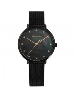 Zegarek klasyczny damski Obaku Denmark V186LXBBMB - Zegarki OBAKU