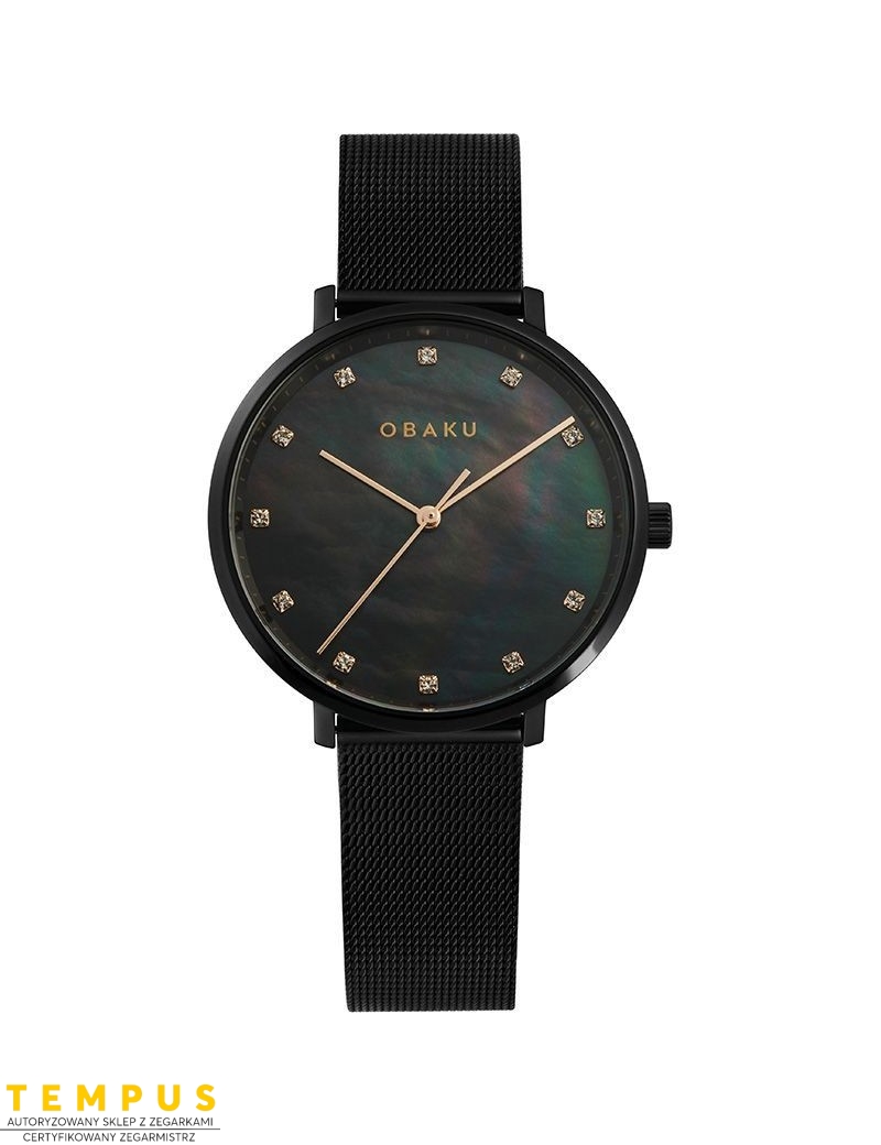 Zegarek klasyczny damski Obaku Denmark V186LXBBMB - Zegarki OBAKU Zegarek klasyczny damski Obaku Denmark V186LXBBMB - Zegarki OBAKU