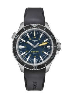 Zegarek sportowy, militarny męski Traser P67 SuperSub Blue T100 109371 - Zegarki TRASER