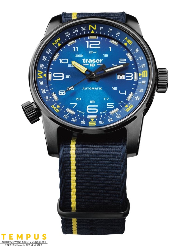 Zegarek sportowy, militarny męski Traser P68 Pathfinder Automatic Blue 107719 - Zegarki TRASER Zegarek sportowy, militarny męski Traser P68 Pathfinder Automatic Blue 107719 - Zegarki TRASER