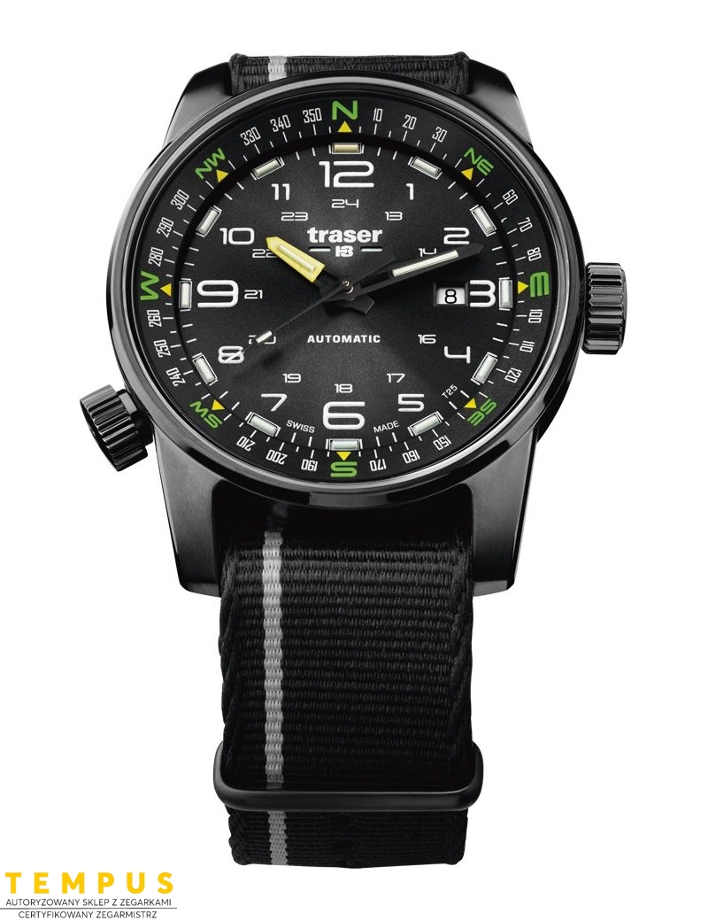 Zegarek sportowy, militarny męski Traser P68 Pathfinder Automatic Black 107718 - Zegarki TRASER Zegarek sportowy, militarny męski Traser P68 Pathfinder Automatic Black 107718 - Zegarki TRASER