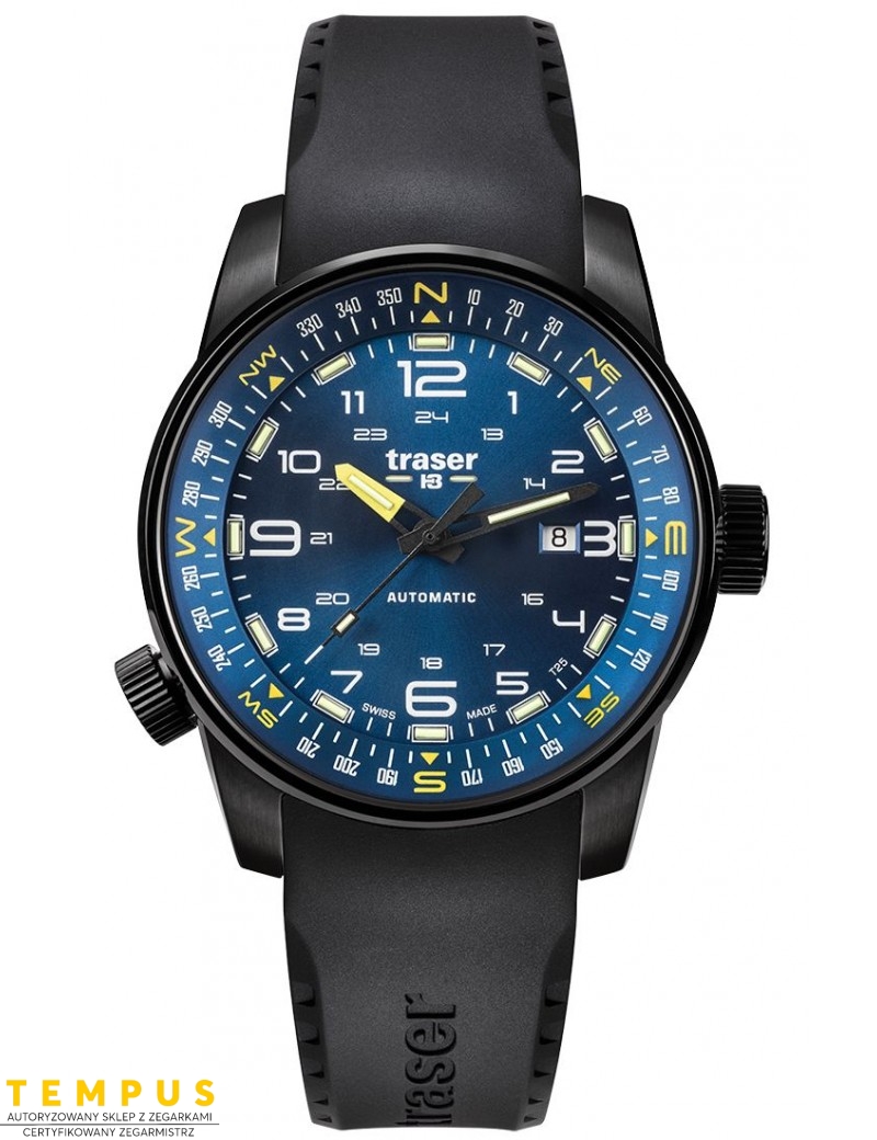 Zegarek sportowy, militarny męski Traser P68 Pathfinder Automatic Blue 109742 - Zegarki TRASER Zegarek sportowy, militarny męski Traser P68 Pathfinder Automatic Blue 109742 - Zegarki TRASER