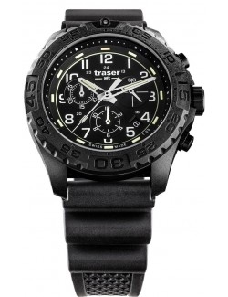 Zegarek sportowy, militarny męski Traser P96 Outdoor Pioneer Evolution Chrono Black 108679 - Zegarki TRASER