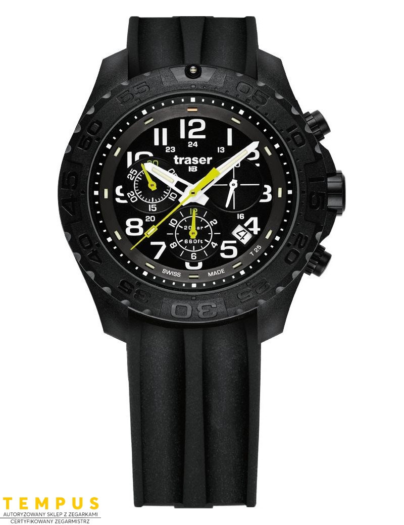 Zegarek sportowy, militarny męski Traser P96 Outdoor Pioneer 105199 - Zegarki TRASER Zegarek sportowy, militarny męski Traser P96 Outdoor Pioneer 105199 - Zegarki TRASER