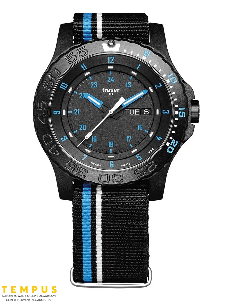 Zegarek sportowy, militarny męski Traser P66 Blue Infinity 105545 - Zegarki TRASER Zegarek sportowy, militarny męski Traser P66 Blue Infinity 105545 - Zegarki TRASER