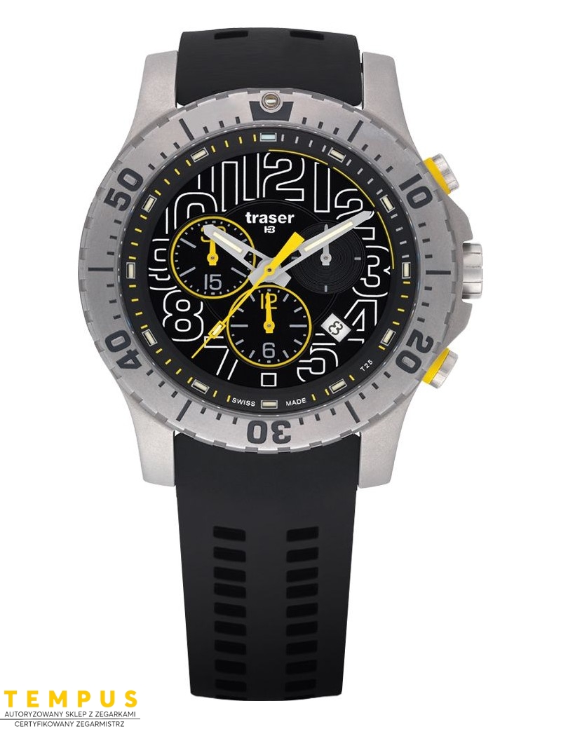 Zegarek sportowy, militarny męski Traser P66 Elite Chronograph 105858 - Zegarki TRASER Zegarek sportowy, militarny męski Traser P66 Elite Chronograph 105858 - Zegarki TRASER
