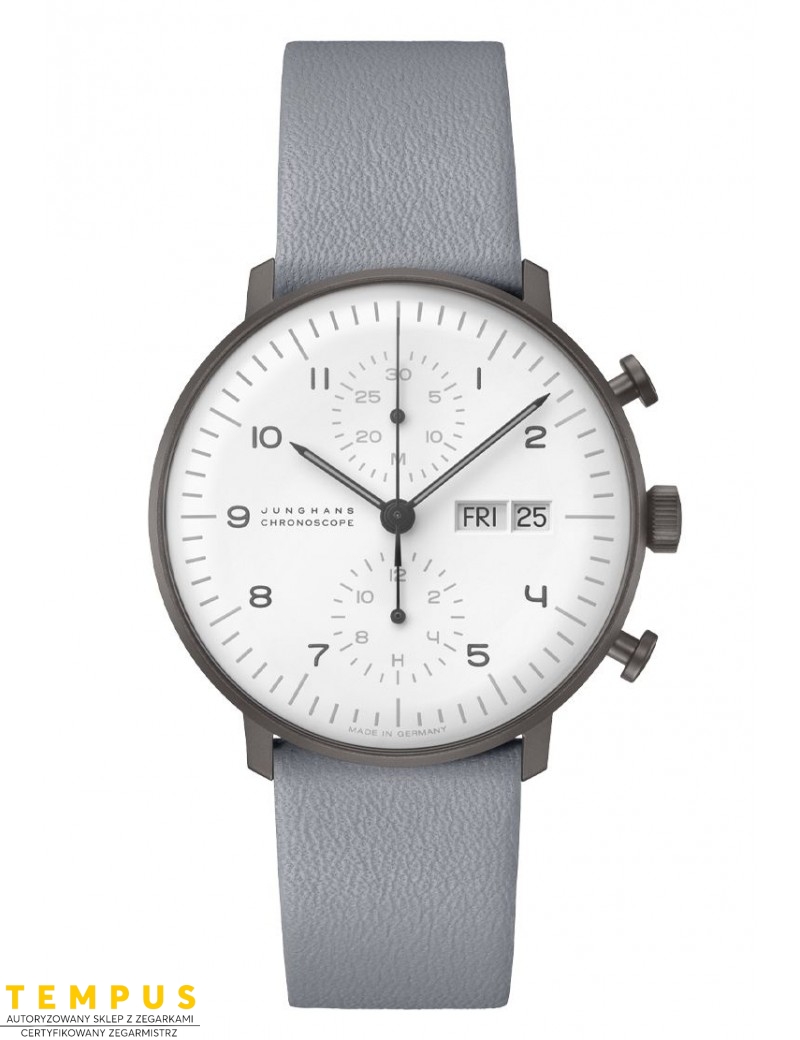 Junghans Max Bill Chronoscope 027/4008.05 - Zegarki JUNGHANS Junghans Max Bill Chronoscope 027/4008.05 - Zegarki JUNGHANS