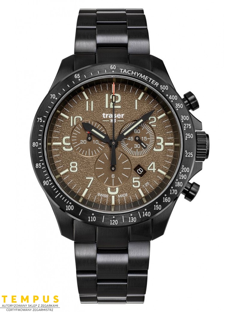 Zegarek sportowy, militarny męski Traser P67 Officer Pro Chronograph Khaki 109460 - Zegarki TRASER Zegarek sportowy, militarny męski Traser P67 Officer Pro Chronograph Khaki 109460 - Zegarki TRASER