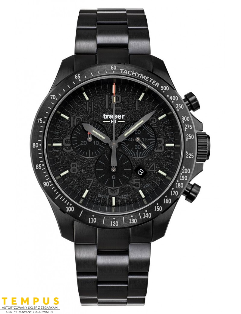 Zegarek sportowy, militarny męski Traser P67 Officer Pro Chronograph Black 109466 - Zegarki TRASER Zegarek sportowy, militarny męski Traser P67 Officer Pro Chronograph Black 109466 - Zegarki TRASER