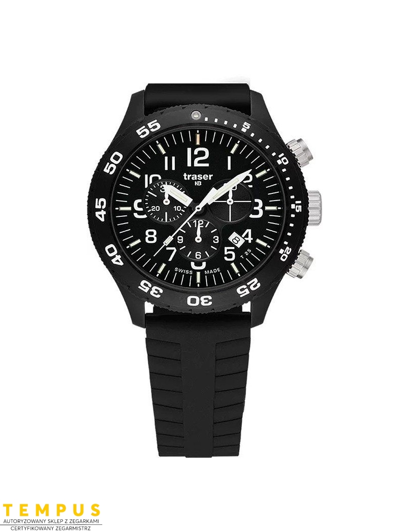 Zegarek sportowy, militarny męski Traser P67 Officer Pro Chronograph 107101 - Zegarki TRASER