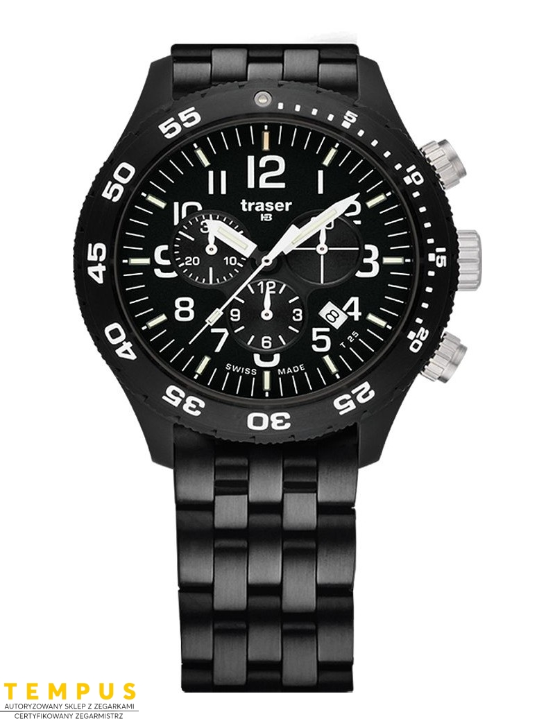 Zegarek sportowy, militarny męski Traser P67 Officer Pro Chronograph 103349 - Zegarki TRASER