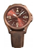Zegarek sportowy, militarny męski Traser P67 Officer Pro Automatic Bronze Brown 108073 - Zegarki TRASER