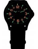Zegarek sportowy, militarny męski Traser P67 Officer Pro GunMetal Black/Orange 107425 - Zegarki TRASER