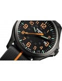 Zegarek sportowy, militarny męski Traser P67 Officer Pro GunMetal Black/Orange 107425 - Zegarki TRASER