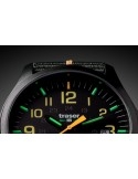 Zegarek sportowy, militarny męski Traser P67 Officer Pro GunMetal Black/Orange 107425 - Zegarki TRASER