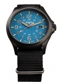 Zegarek sportowy, militarny męski Traser P67 Officer Pro GunMetal SkyBlue 108647 - Zegarki TRASER