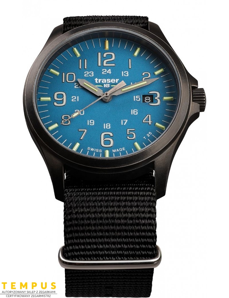 Zegarek sportowy, militarny męski Traser P67 Officer Pro GunMetal SkyBlue 108647 - Zegarki TRASER Zegarek sportowy, militarny męski Traser P67 Officer Pro GunMetal SkyBlue 108647 - Zegarki TRASER