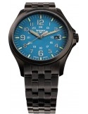 Zegarek sportowy, militarny męski Traser P67 Officer Pro GunMetal SkyBlue 108740 - Zegarki TRASER