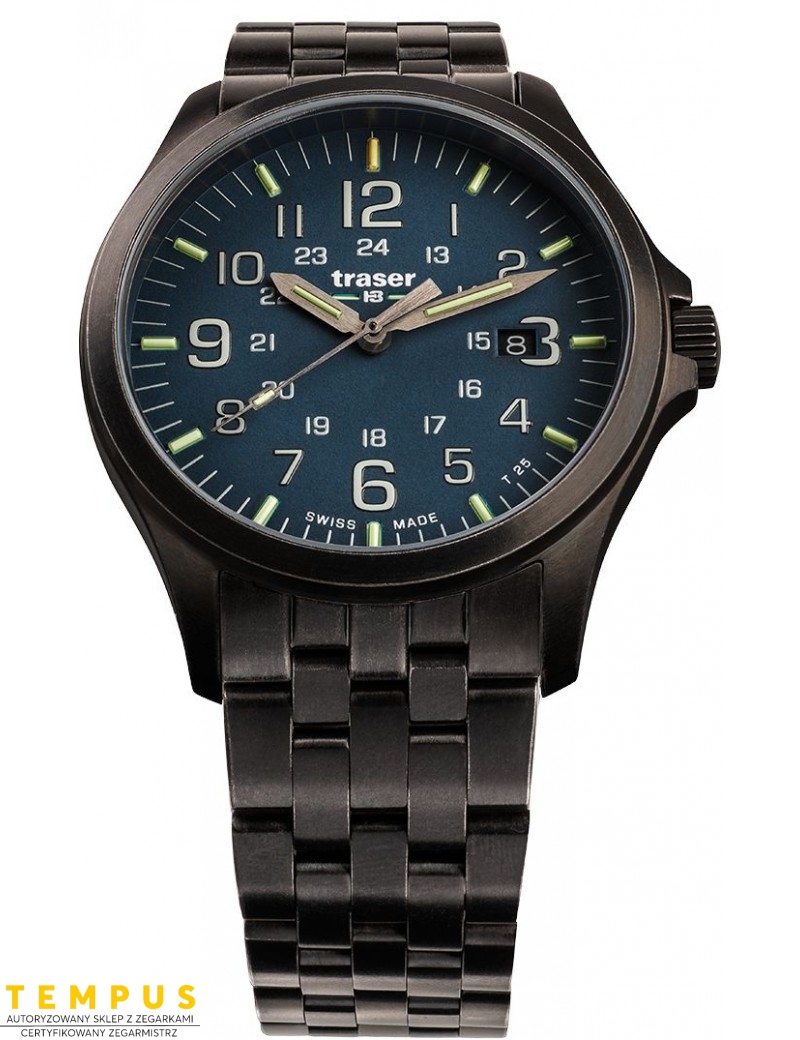 Zegarek sportowy, militarny męski Traser P67 Officer Pro GunMetal Blue 108739 - Zegarki TRASER Zegarek sportowy, militarny męski Traser P67 Officer Pro GunMetal Blue 108739 - Zegarki TRASER
