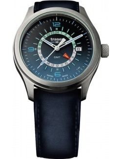Zegarek sportowy, militarny męski Traser P59 Aurora GMT Blue 107035 - Zegarki TRASER