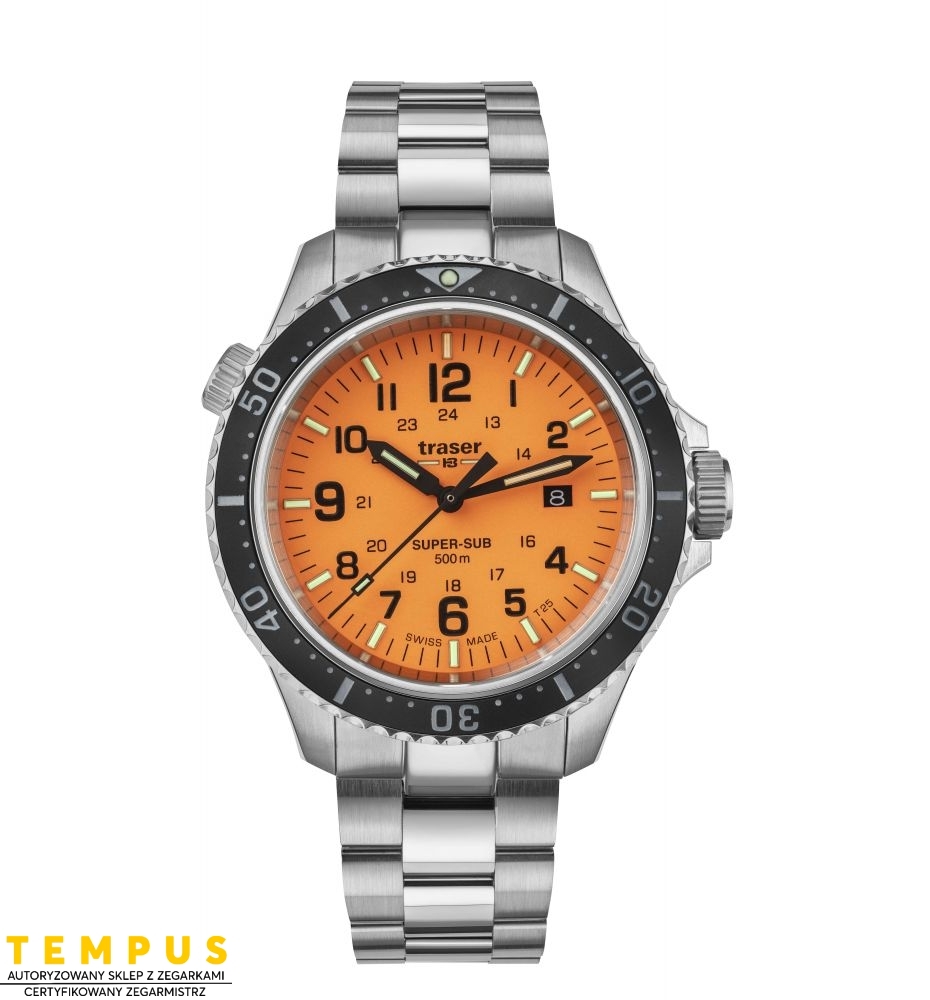 Zegarek sportowy, militarny męski Traser P67 SuperSub Orange Set 109379 - Zegarki TRASER Zegarek sportowy, militarny męski Traser P67 SuperSub Orange Set 109379 - Zegarki TRASER