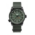 Zegarek sportowy, militarny męski Traser P68 Pathfinder GMT Green 109035 - Zegarki TRASER