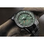 Zegarek sportowy, militarny męski Traser P68 Pathfinder GMT Green 109525 - Zegarki TRASER