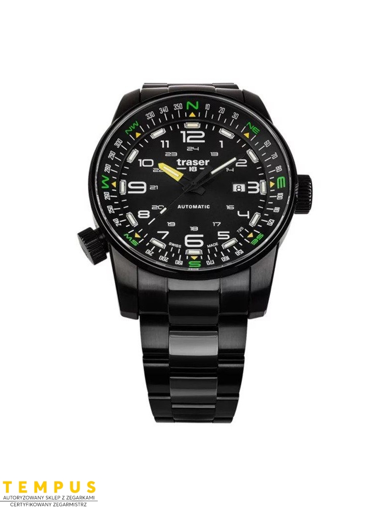 Zegarek sportowy, militarny męski Traser P68 Pathfinder Automatic Black 109522 - Zegarki TRASER Zegarek sportowy, militarny męski Traser P68 Pathfinder Automatic Black 109522 - Zegarki TRASER