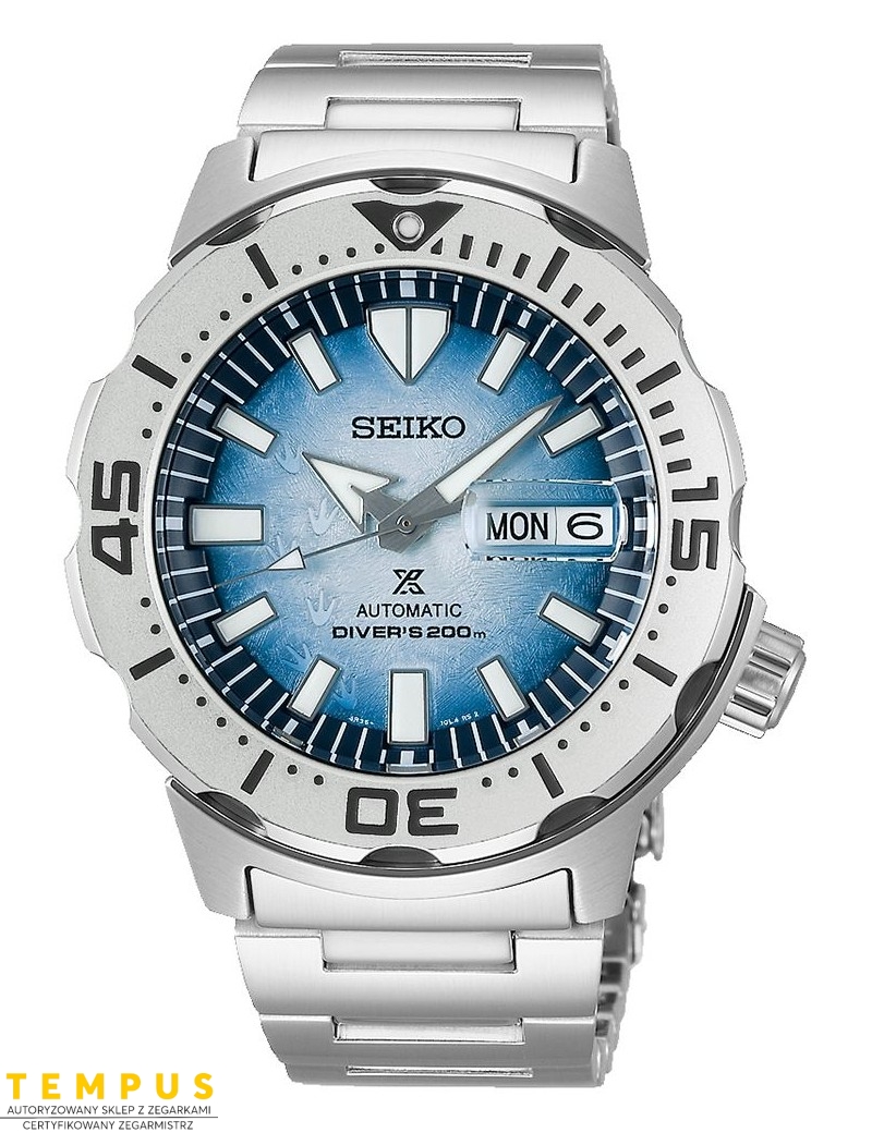 Zegarek sportowy męski Seiko Prospex Antarctica Monster Srpg57K1 - Zegarki SEIKO