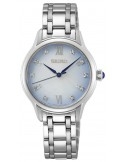 Zegarek klasyczny, elegancki damski Seiko Caprice Diamonds Srz539P1 - Zegarki SEIKO