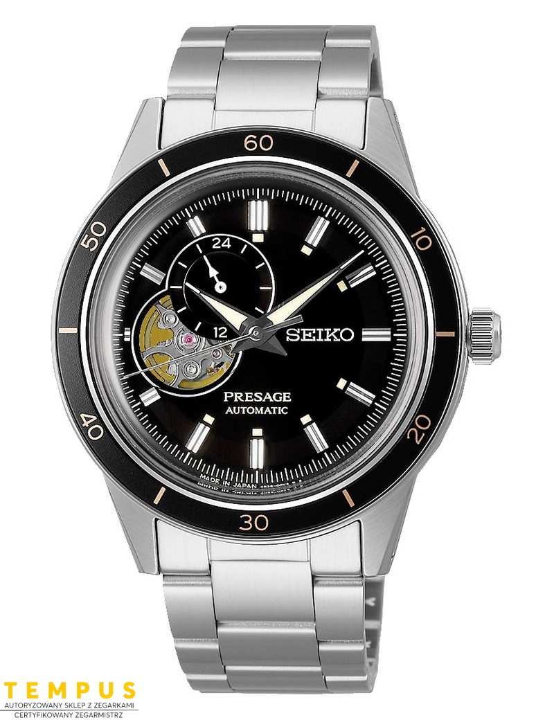 Zegarek męski Seiko Presage Automatic Style 60S Ssa425J1 Open Heart - Zegarki SEIKO