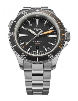 Zegarek sportowy, militarny męski Traser P67 SuperSub Diver Automatic Black T25 110324 - Zegarki TRASER