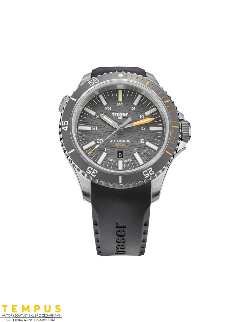 Zegarek sportowy, militarny męski Traser P67 SuperSub Diver Automatic Grey T25 110330 - Zegarki TRASER