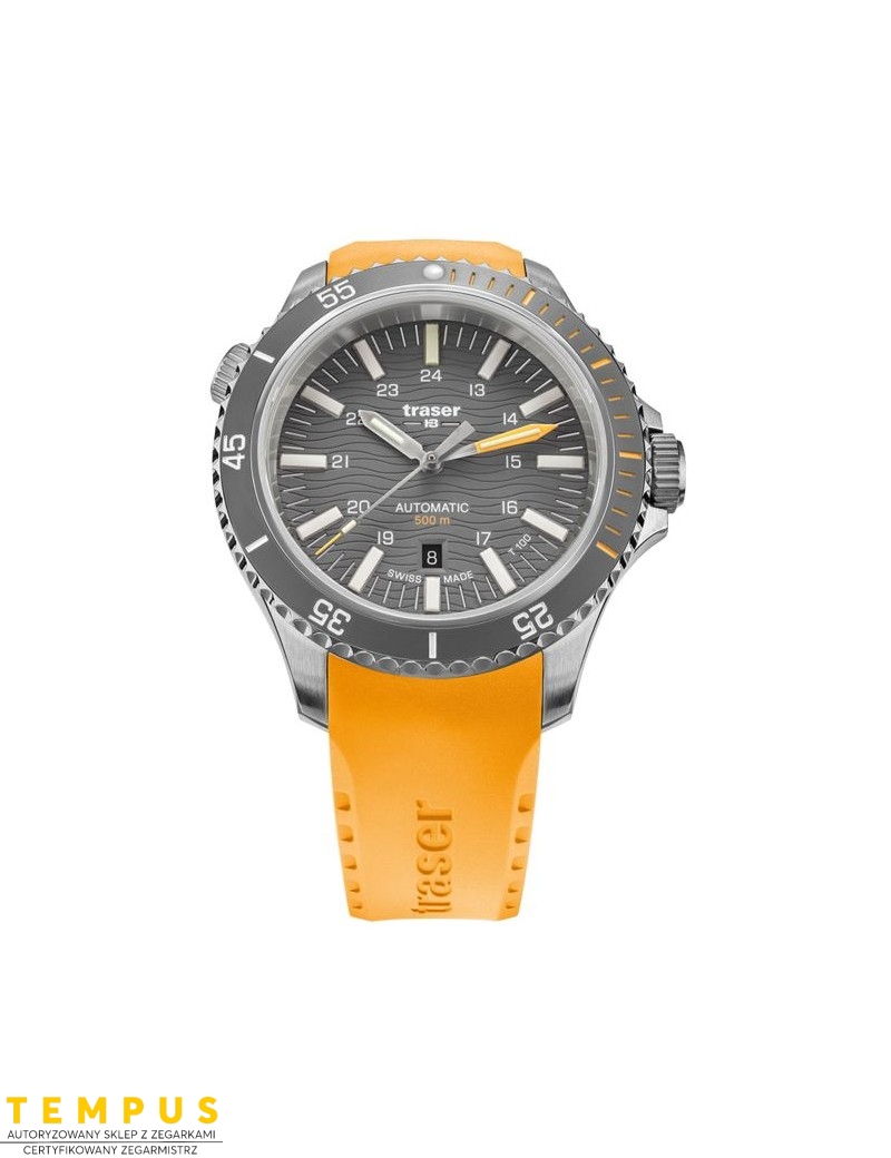 Zegarek sportowy, militarny męski Traser P67 SuperSub Diver Automatic Grey T25 110331 - Zegarki TRASER Zegarek sportowy, militarny męski Traser P67 SuperSub Diver Automatic Grey T25 110331 - Zegarki TRASER