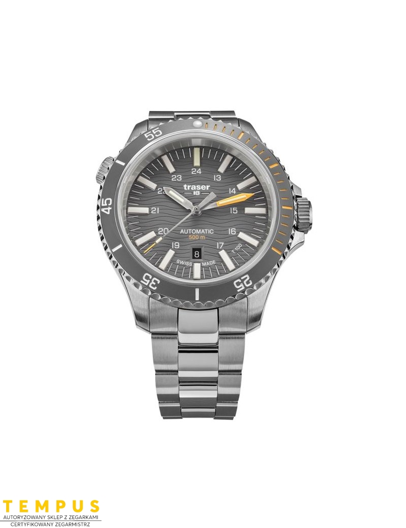 Zegarek sportowy, militarny męski Traser P67 SuperSub Diver Automatic Grey T25 110332 - Zegarki TRASER Zegarek sportowy, militarny męski Traser P67 SuperSub Diver Automatic Grey T25 110332 - Zegarki TRASER