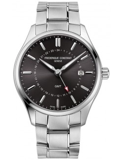 Frederique Constant Classics Quartz GMT FC-252DGS5B6B - Zegarki FREDERIQUE CONSTANT
