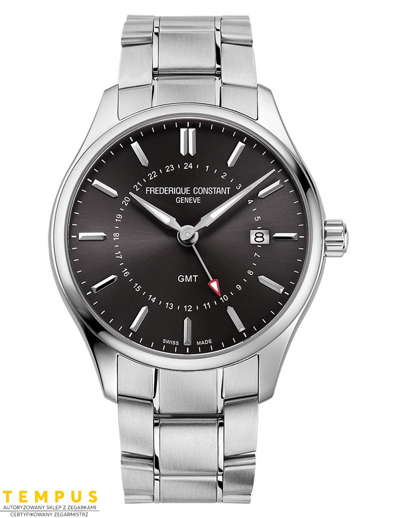 Frederique Constant Classics Quartz GMT FC-252DGS5B6B - Zegarki FREDERIQUE CONSTANT Frederique Constant Classics Quartz GMT FC-252DGS5B6B - Zegarki FREDERIQUE CONSTANT