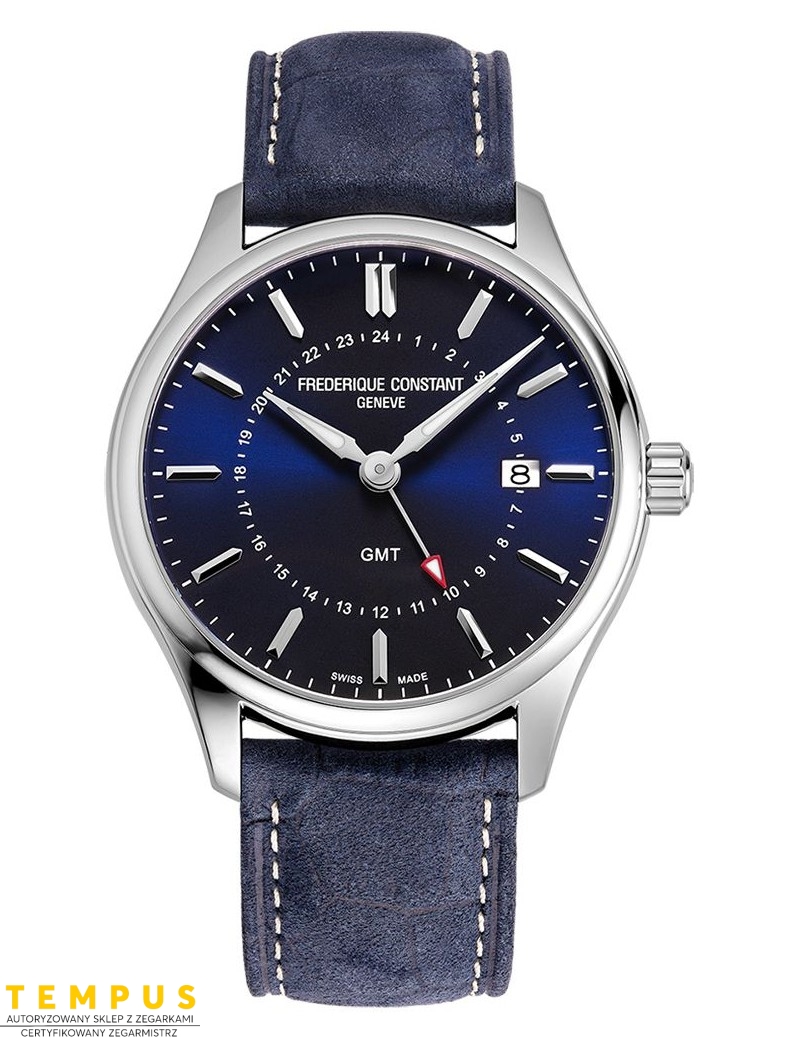 Frederique Constant Classics Quartz GMT FC-252NS5B6 - Zegarki FREDERIQUE CONSTANT Frederique Constant Classics Quartz GMT FC-252NS5B6 - Zegarki FREDERIQUE CONSTANT