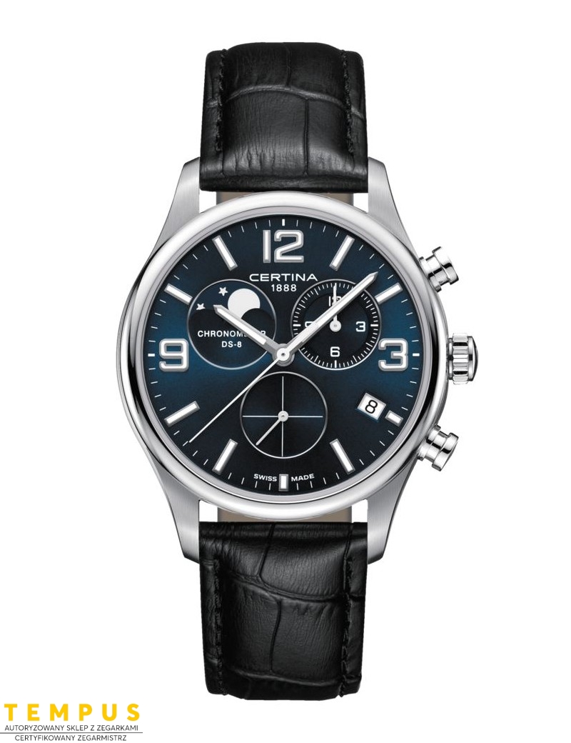 Certina DS-8 MOON PHASE C033.460.16.047.00 - Zegarki CERTINA Certina DS-8 MOON PHASE C033.460.16.047.00 - Zegarki CERTINA