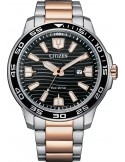 Zegarek sportowy męski Citizen Diver AW1524-84E na bransolecie