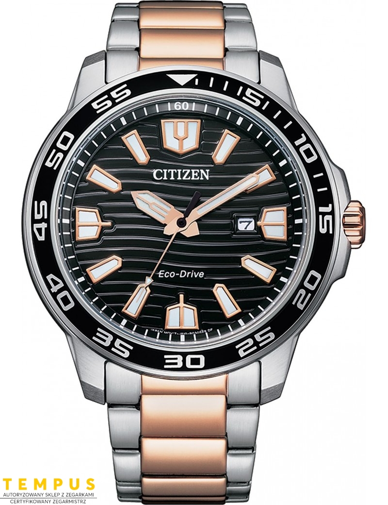 Zegarek sportowy męski Citizen Diver AW1524-84E na bransolecie Zegarek sportowy męski Citizen Diver AW1524-84E na bransolecie